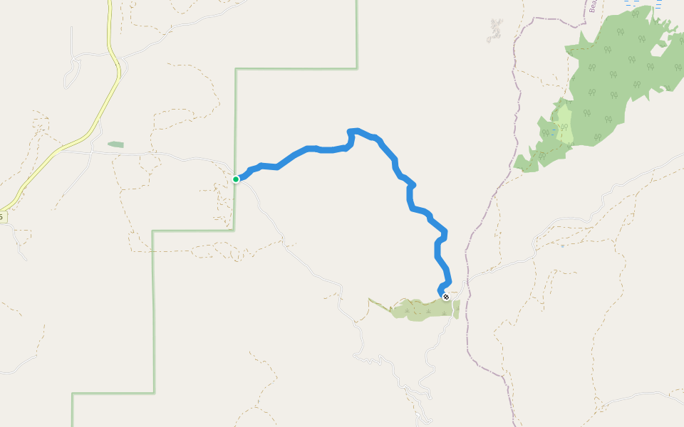 Graham Hollow walking route map in Preston