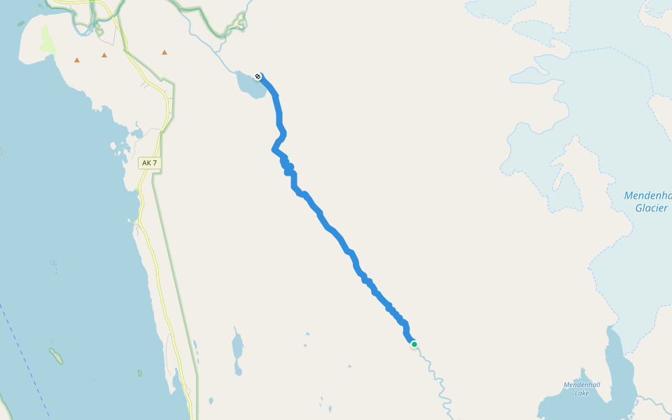 Montana Creek Trail Hiking Juneau, Alaska Pacer