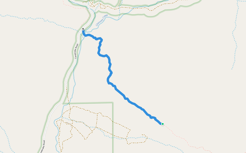 Pacific Crest National Scenic Trail #2000 walking route map in Onyx