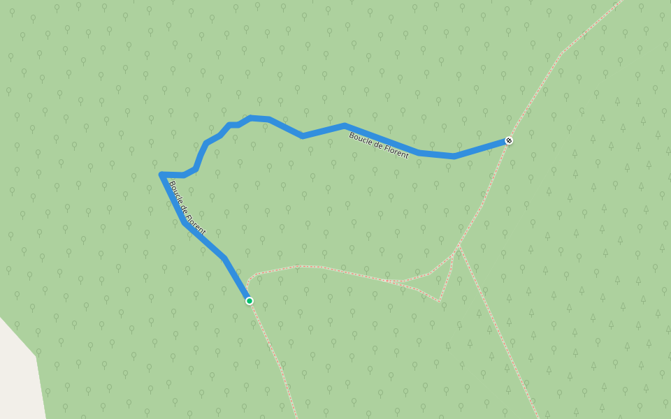 Boucle de Florent walking route map in Tarascon-sur-Ariège