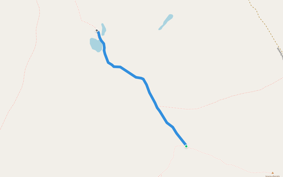 ground walking route map in Tankavaara
