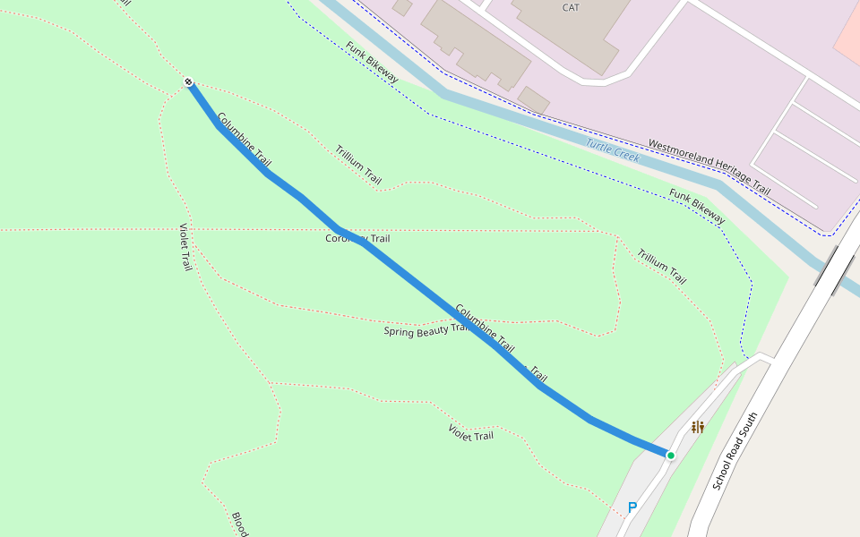 Columbine Trail Walking and Running Murrysville, Pennsylvania Pacer