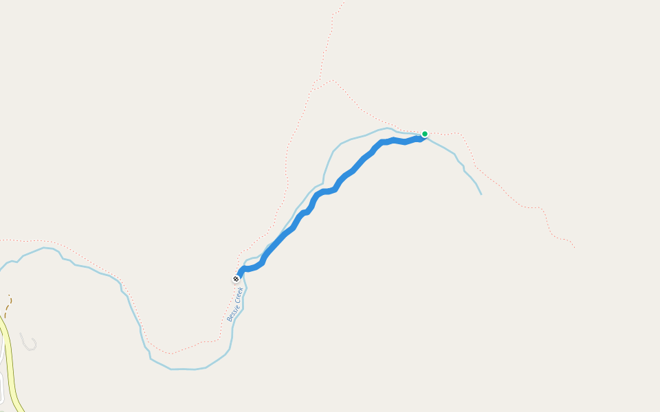 Bessie Creek Spur in Alaska | Walking Map