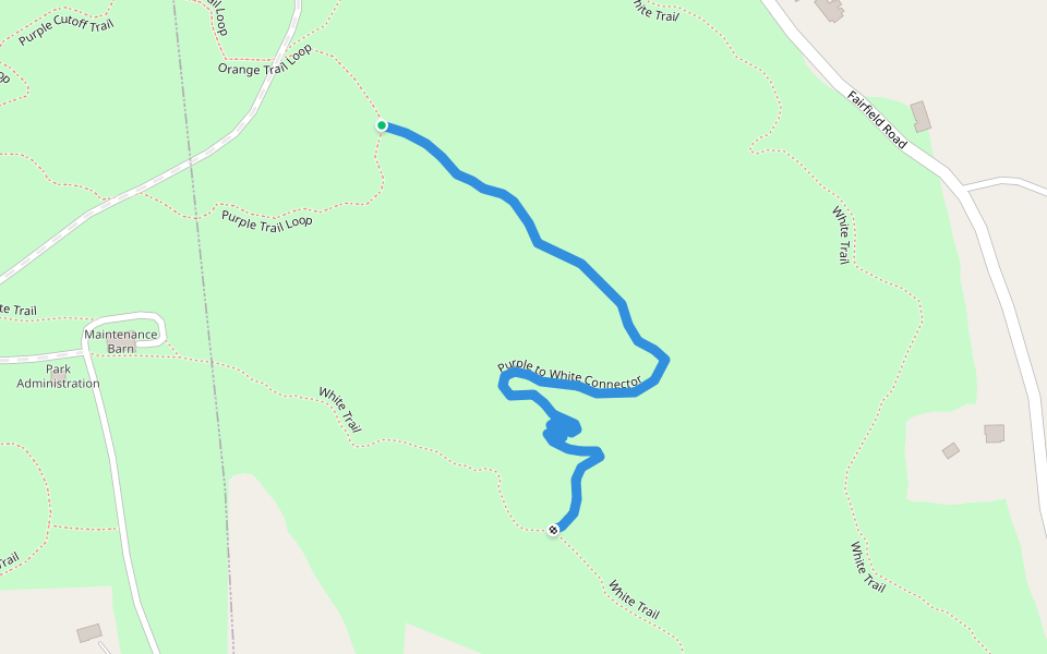 Purple to White Connector walking route map in Tarentum