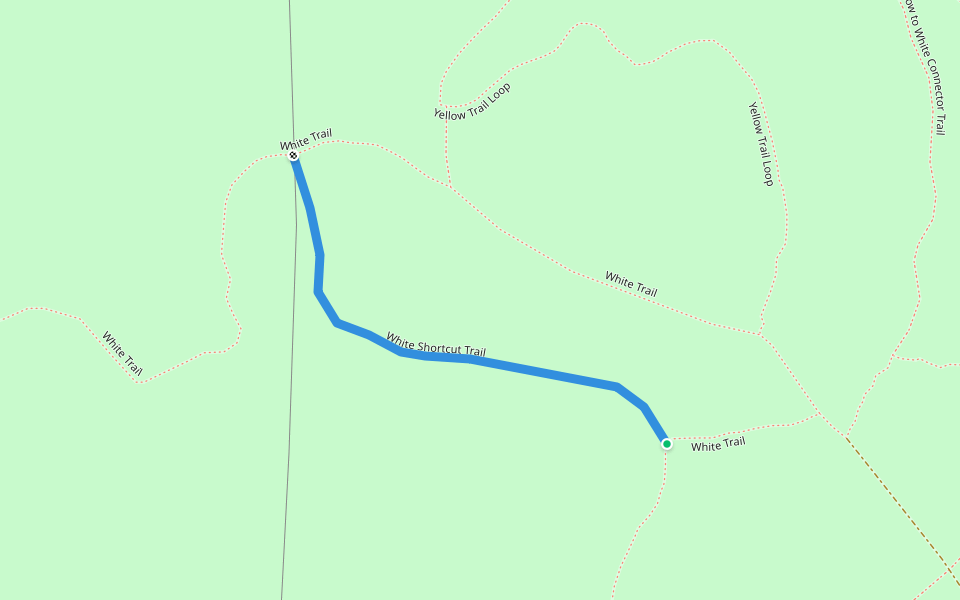 White Shortcut Trail walking route map in Tarentum