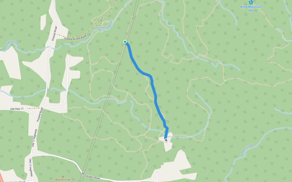 Suomi Trail walking route map in Goulais River
