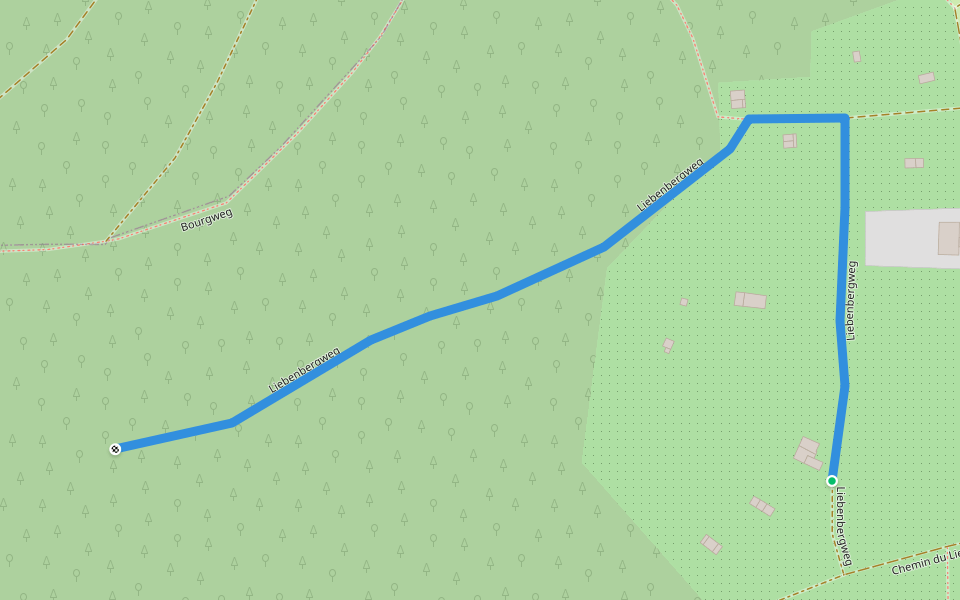 Liebenbergweg walking route map in Guebwiller