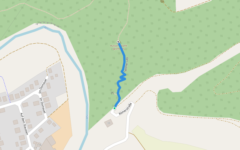 Spicher Ley walking route map in Schuld