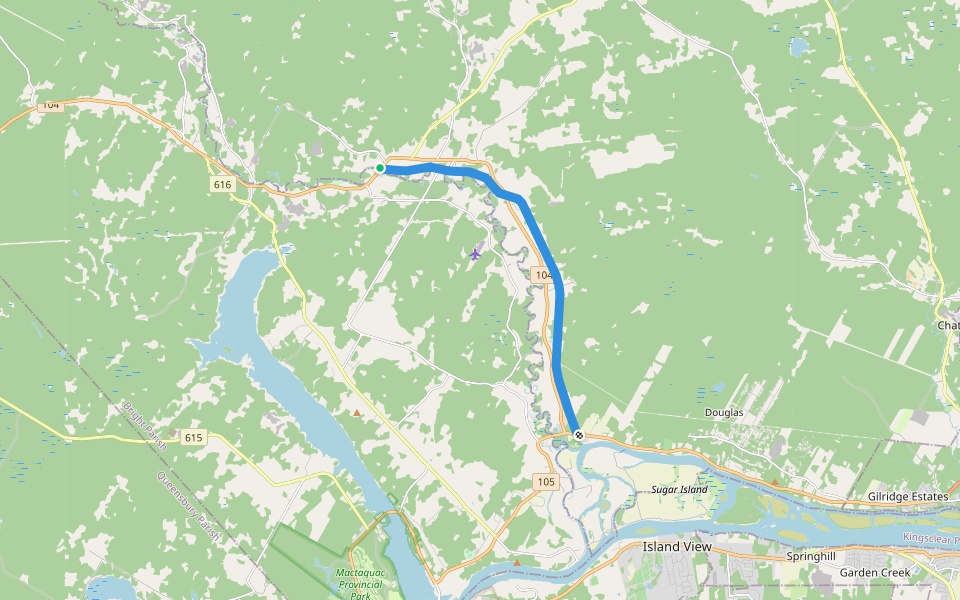 Keswick Trail walking route map in Zealand