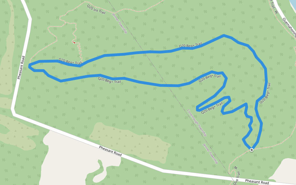 Q20-Beg+ Trail walking route map in Hollsopple