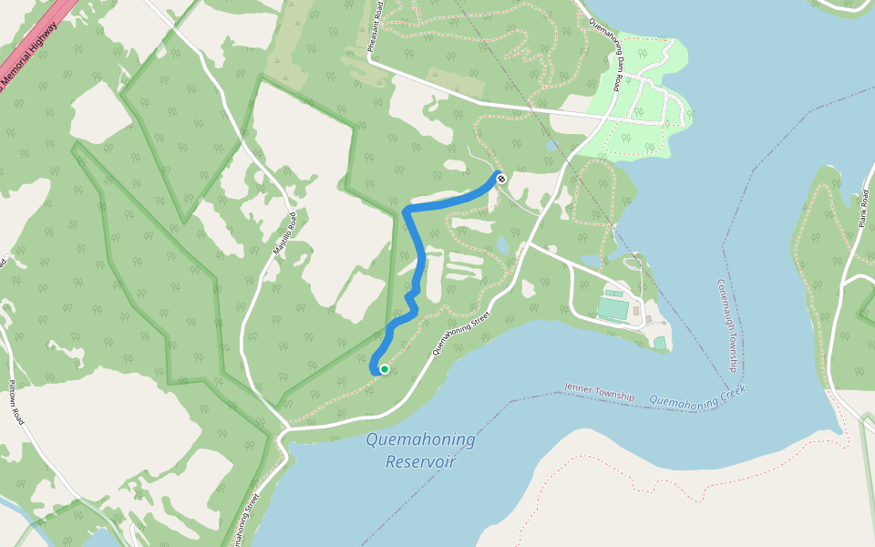 Q21 Trail walking route map in Hollsopple