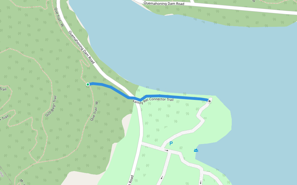 Family Rec Connector Trail walking route map in Hollsopple