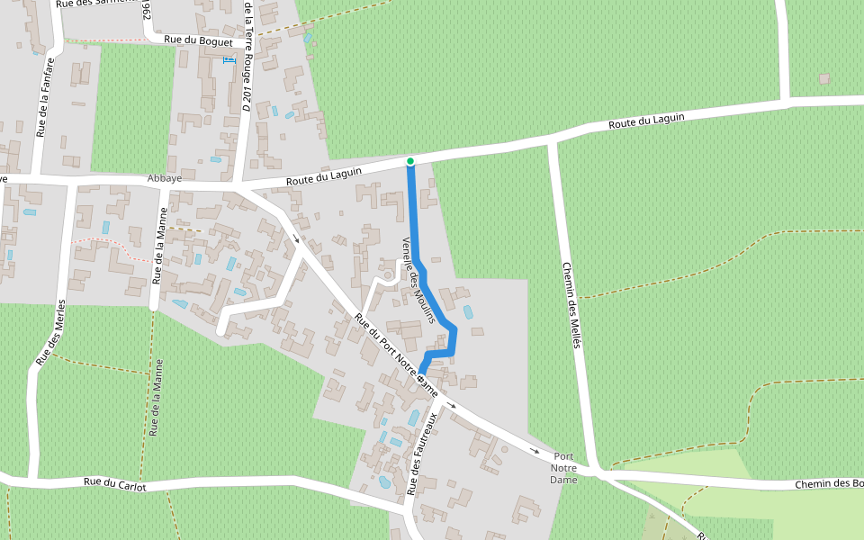 Venelle des Moulins walking route map in Sainte-Marie-de-Ré