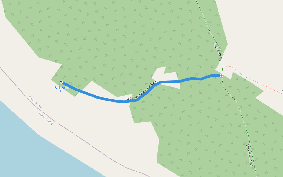 5e9 Campsite Spur Trail