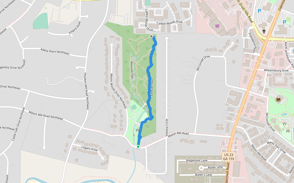 Eastside Path Hiking Trail Decatur, Pacer