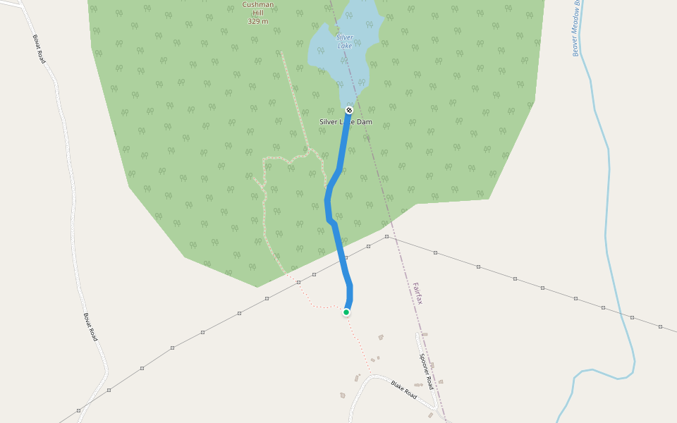 Blake Trail walking route map in Fairfax