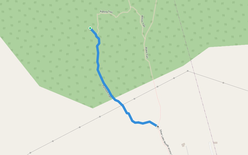 Purmont Trail walking route map in Fairfax