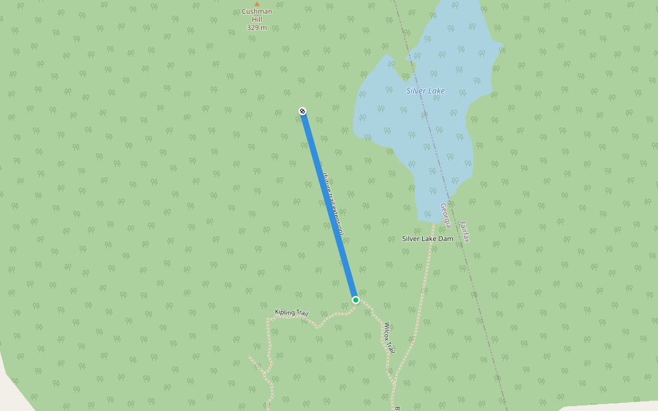 (future trail extension) walking route map in Fairfax