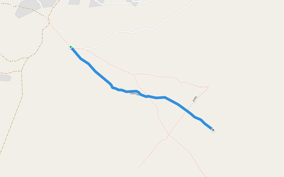 chemin walking route map in Somabougou