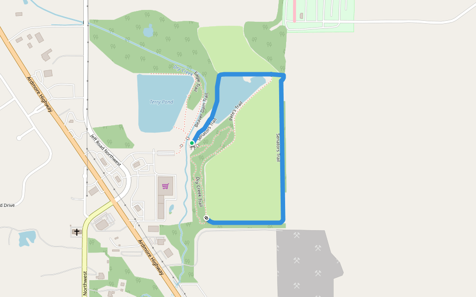 Senators Trail walking route map in Harvest