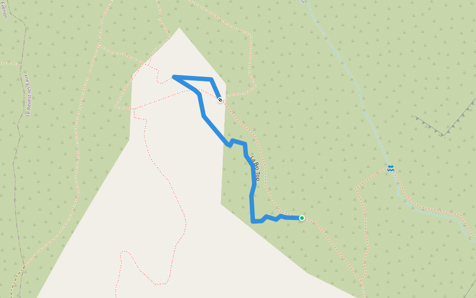 la Bio Top walking route map in Le Revest-les-Eaux