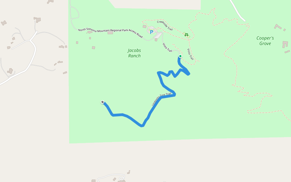 Umbrella Tree Trail Hiking Santa Rosa, California Pacer