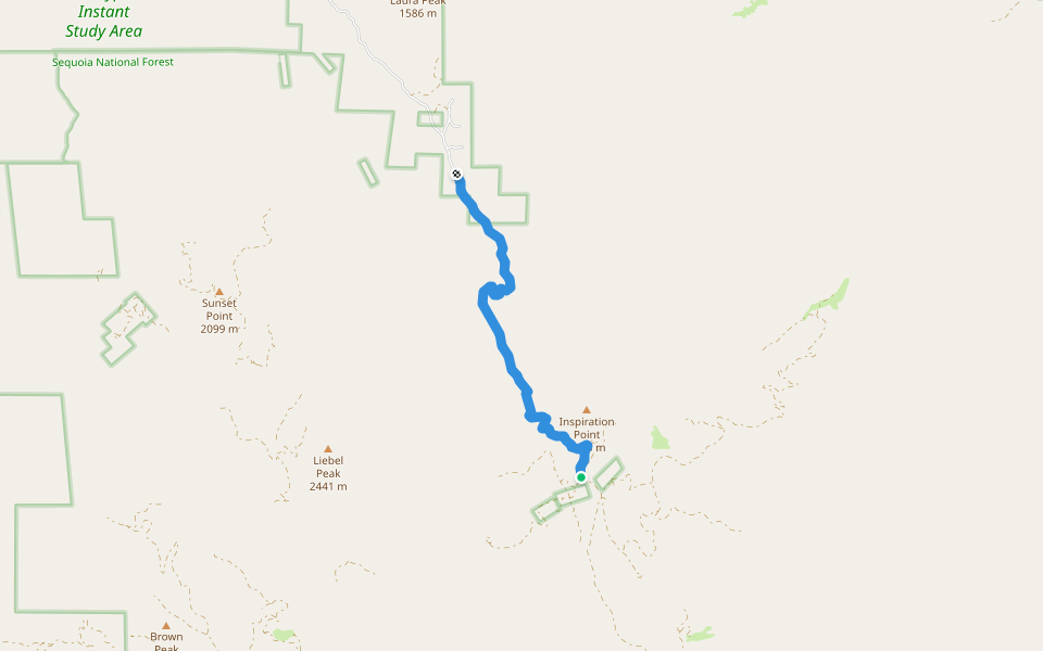 Bright Star Trail (Forest Trail Route 34E34) walking route map in Weldon