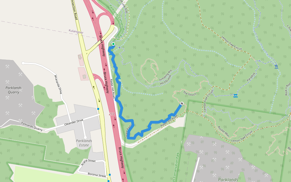 Spare Parts walking route map in Bli Bli