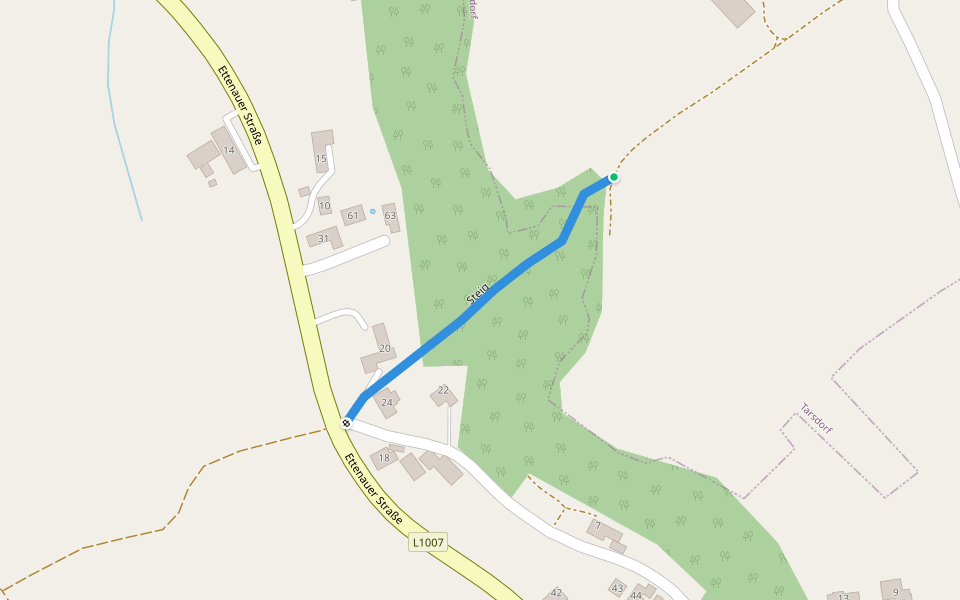 Steig walking route map in Simling