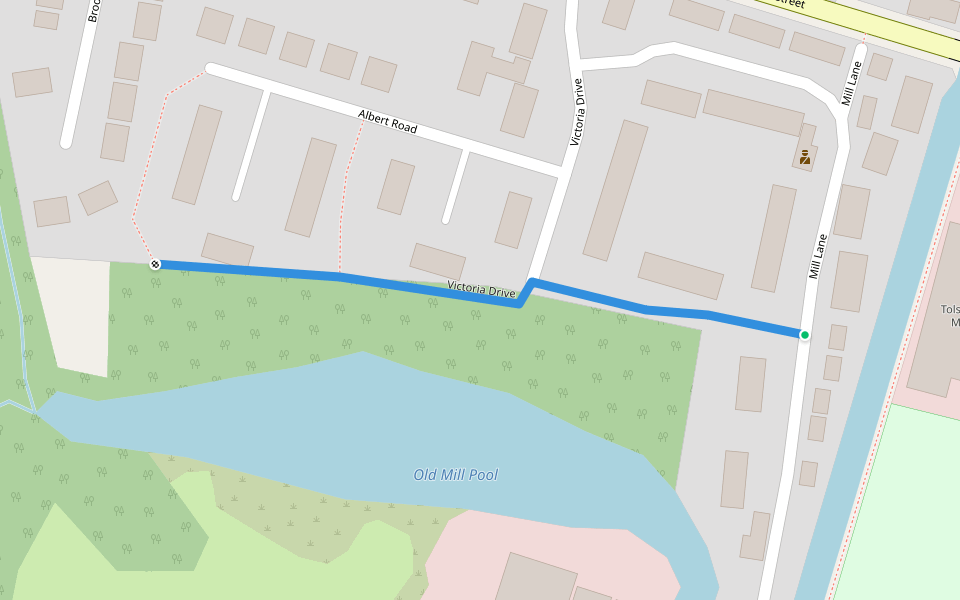 Victoria Drive walking map