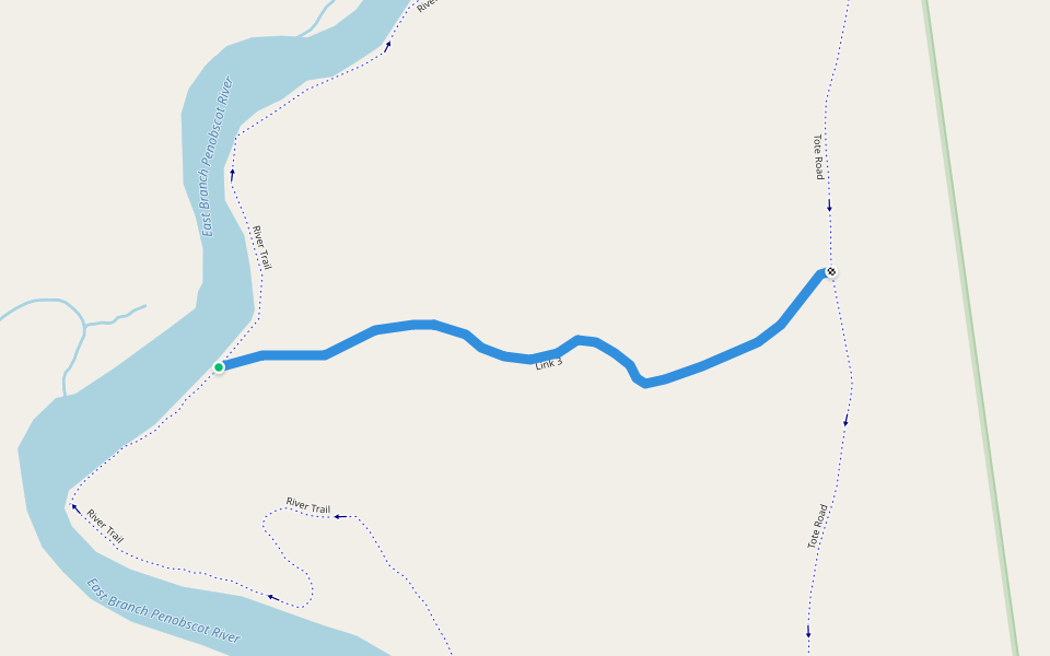 Link 3 walking route map in Stacyville
