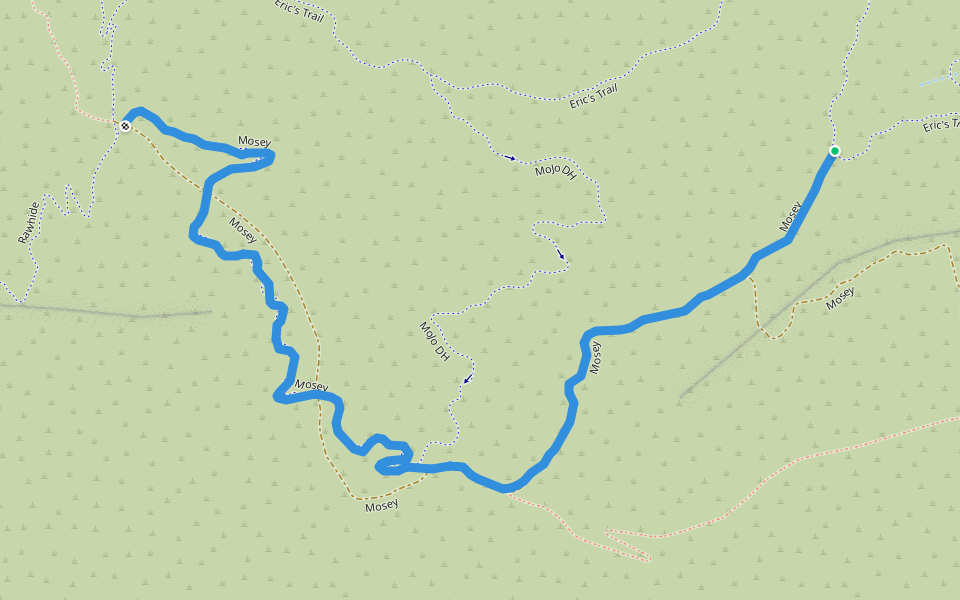 Mosey walking route map in Herriman
