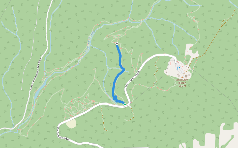 La Sports walking route map in Carleton-sur-Mer