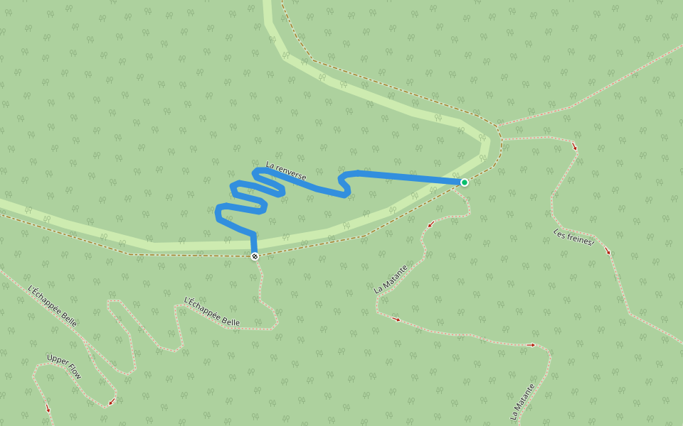 La renverse walking route map in New Richmond