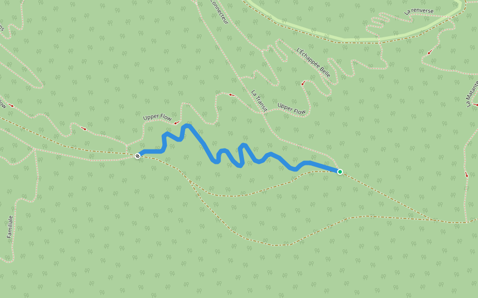 L'Échappée Haut walking route map in New Richmond
