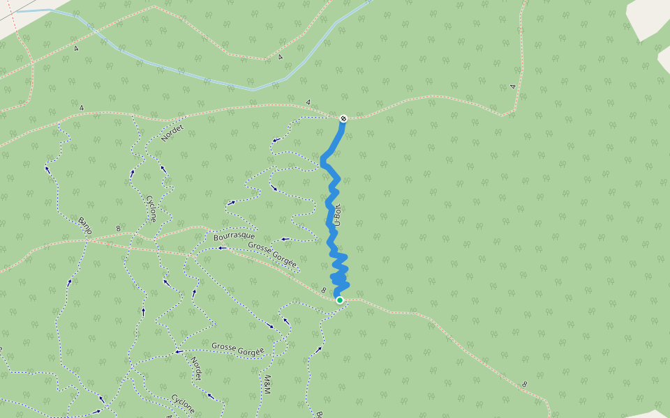 U-Bolt walking route map in Matane
