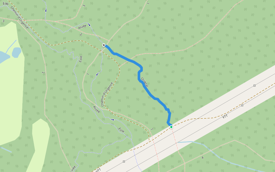 Orignal walking route map in Matane