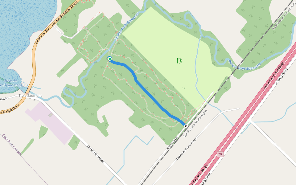 Seigneuriale #2 walking route map in Saint-Jean-Port-Joli