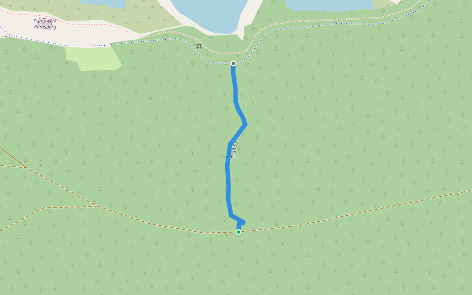 Trail S1 walking route map in Pleinfeld
