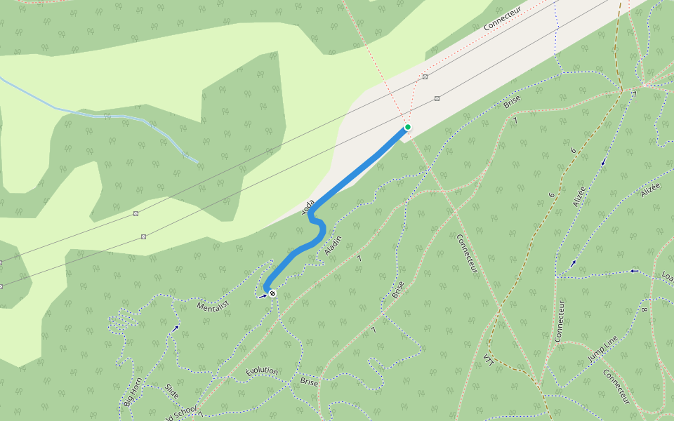 Yoda walking route map in Matane