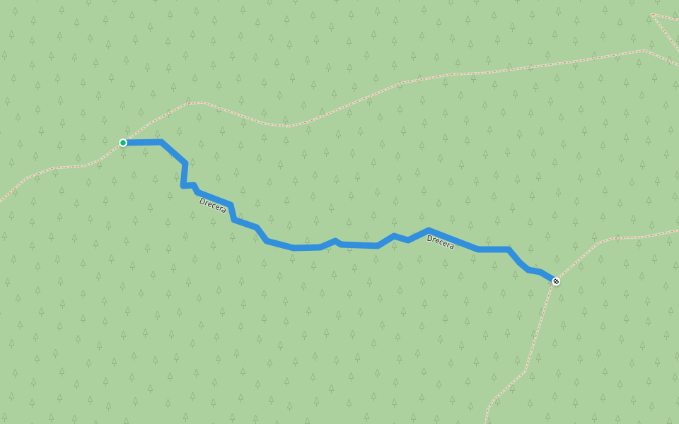 Drecera walking route map in Camarasa