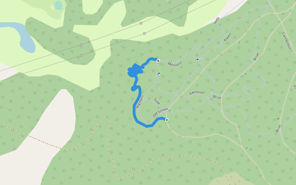 Big Horn walking route map in Matane