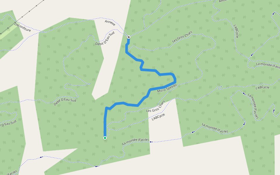 Micro Speedo walking route map in Sainte-Anne-des-Monts