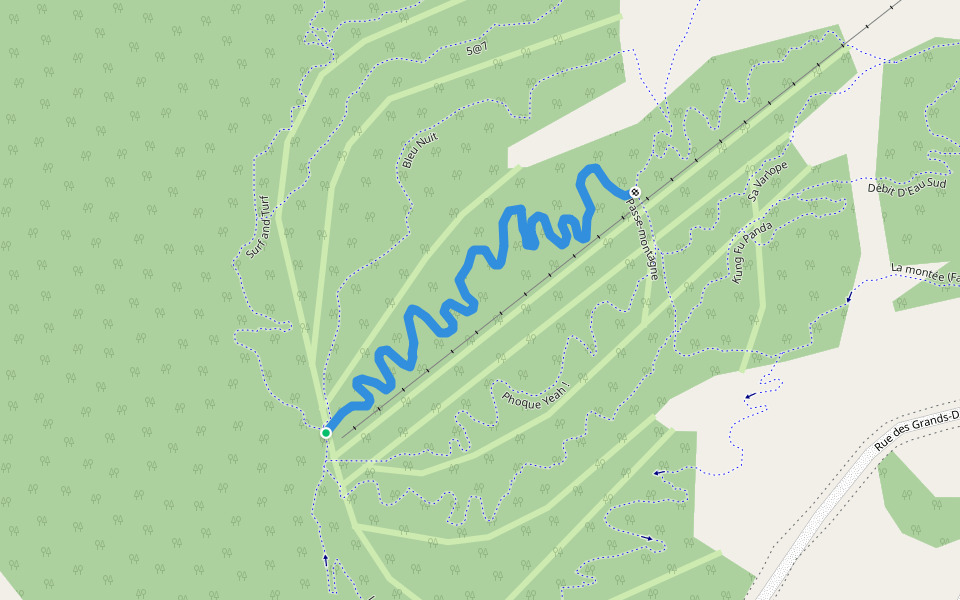 Berm de Peanut walking route map in Sainte-Anne-des-Monts