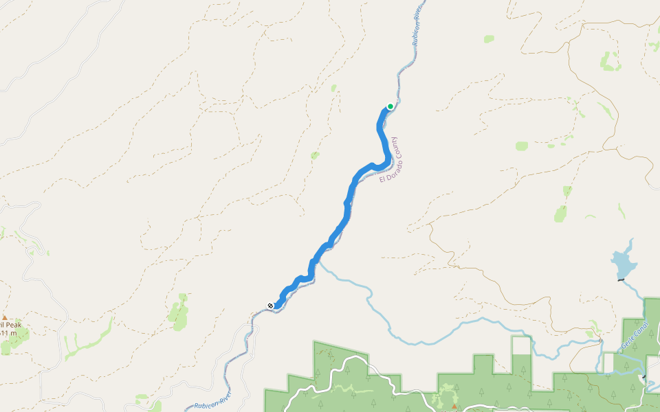 Hunters Trail walking route map in Gilberts