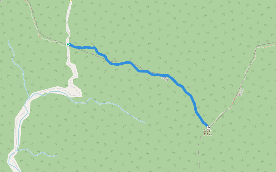 칠보산 등산로 walking route map in Uljin