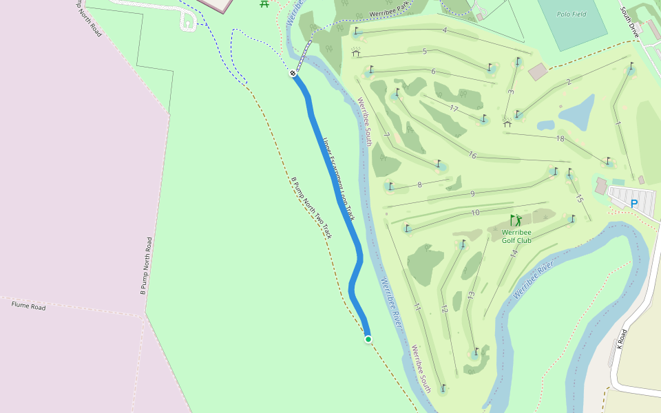 Upper Escarpment Loop Track walking route map in Cocoroc