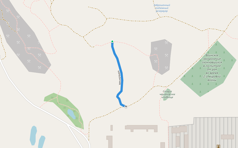 каньончик walking route map in Ussuriysk