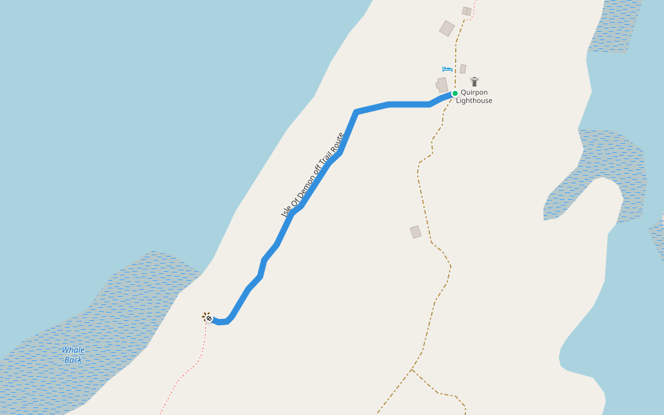 Isle Of Demon off Trail Route walking route map in Saint Lunaire-Griquet