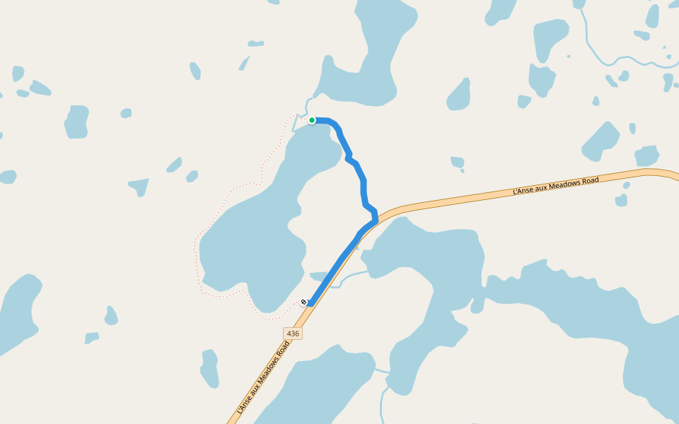 Gull Pond Hiking Trail System walking route map in Saint Lunaire-Griquet